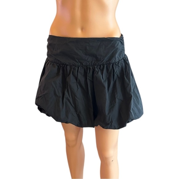 Naturally JoJo Women’s Japanese 100% Cotton Black Balloon Mini Skirt ~ Size M - Picture 3 of 10